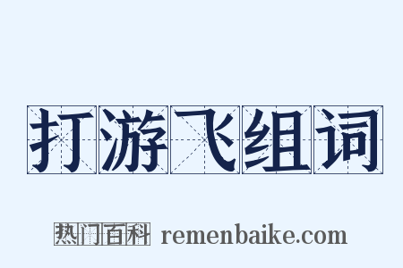 打游飞组词是什么意思的图片